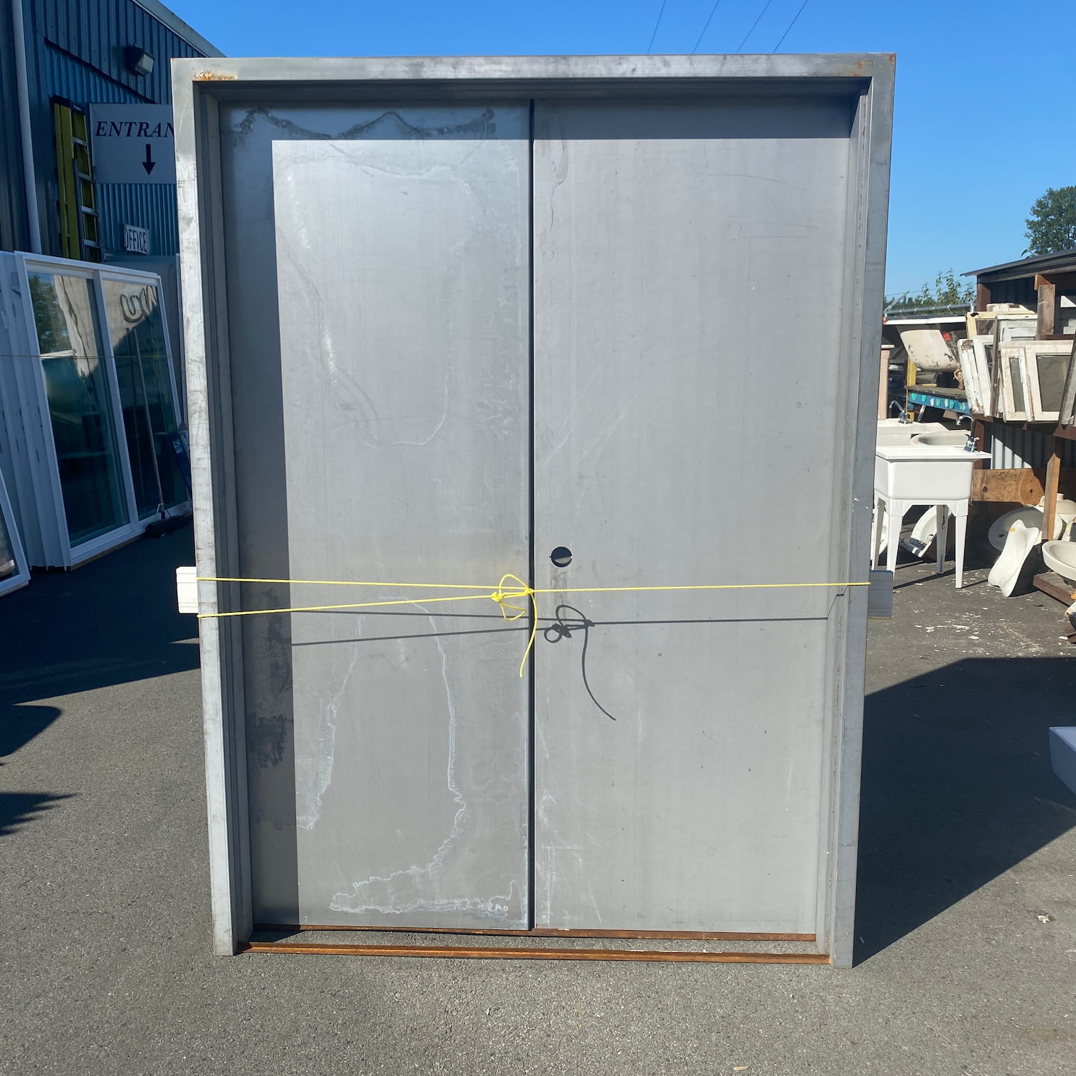 Commercial double doors with frames available at MRNU