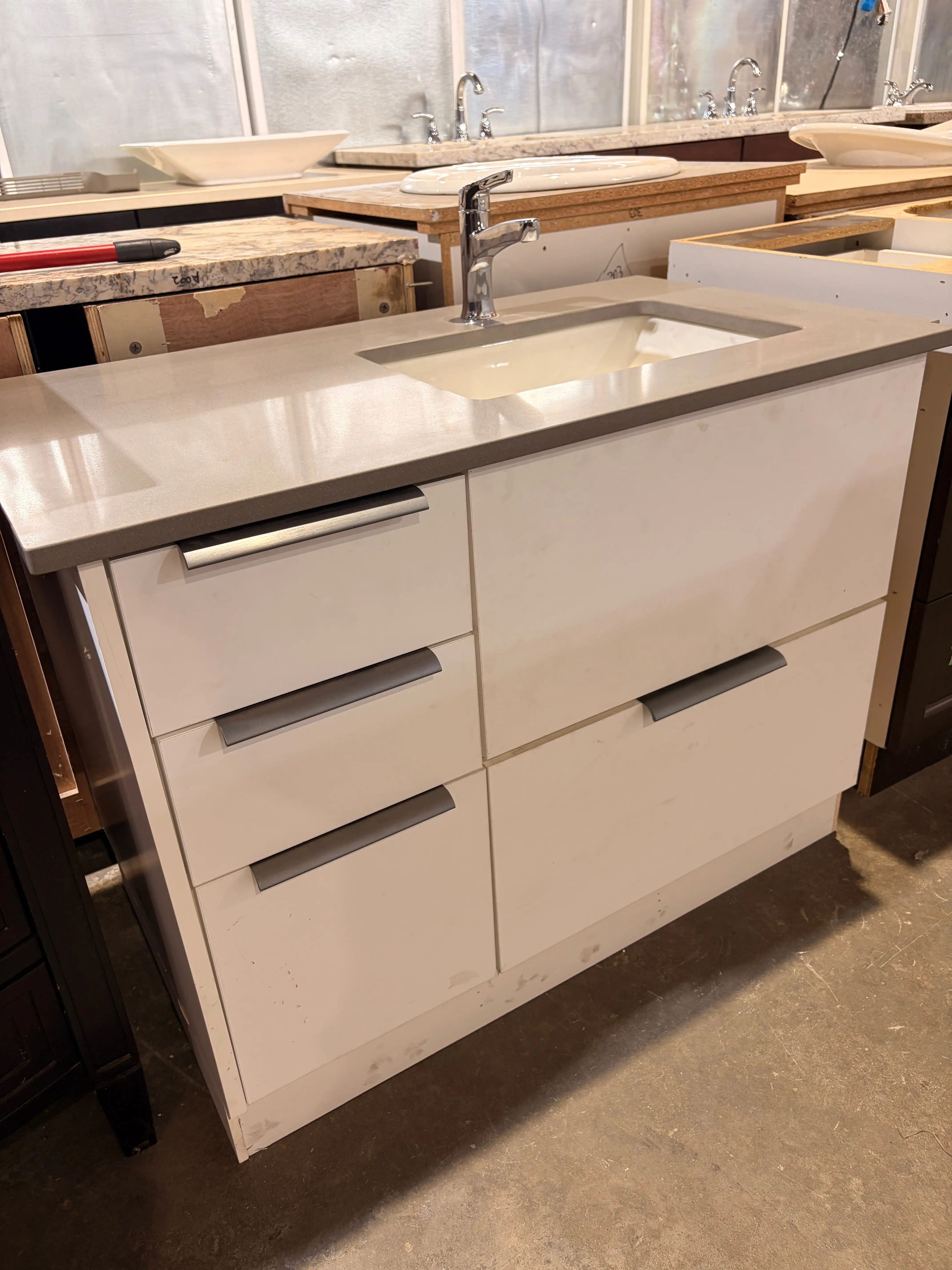 Kitchen and bathroom cabinets and fixtures available at MRNU
