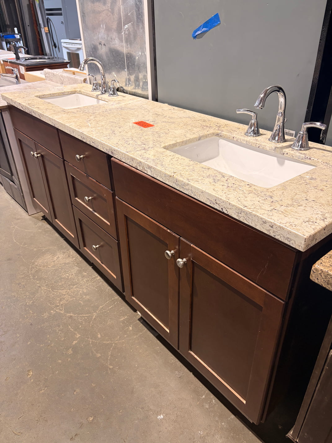 Used bathroom vanity for home renovation projects at MRNU