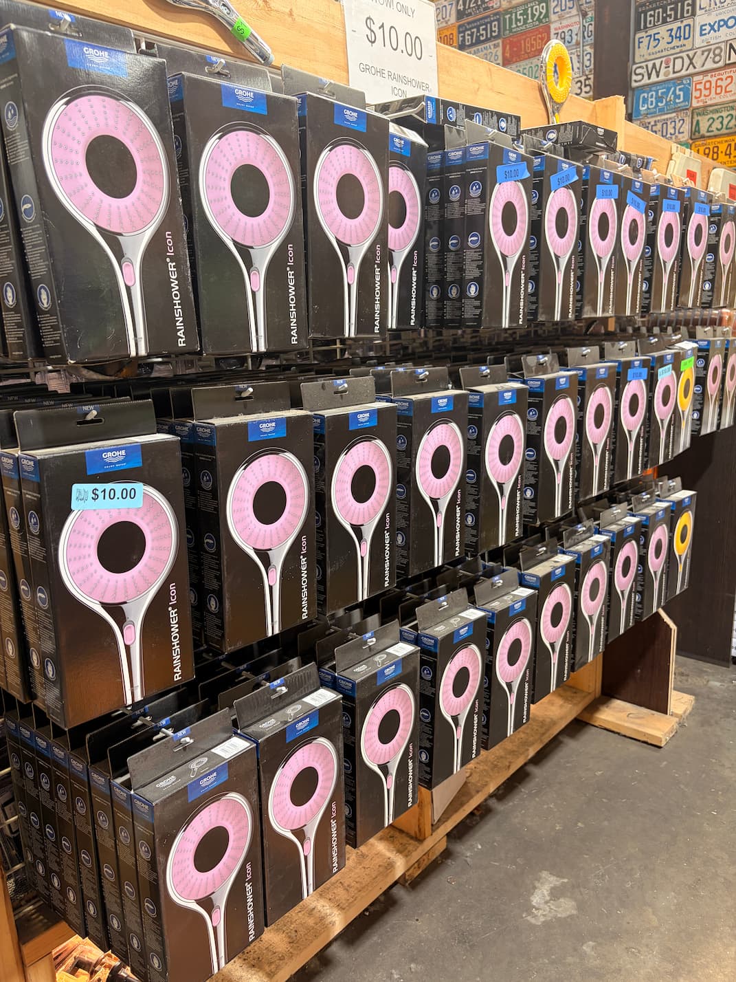 Shower heads available at MRNU
