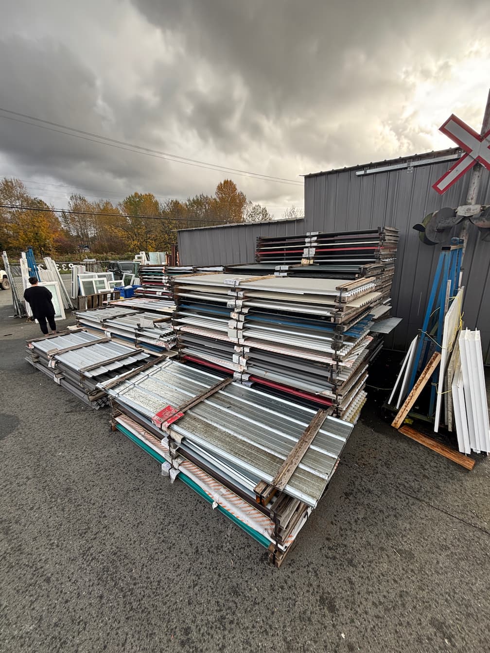 Tin roofing panels available at MRNU