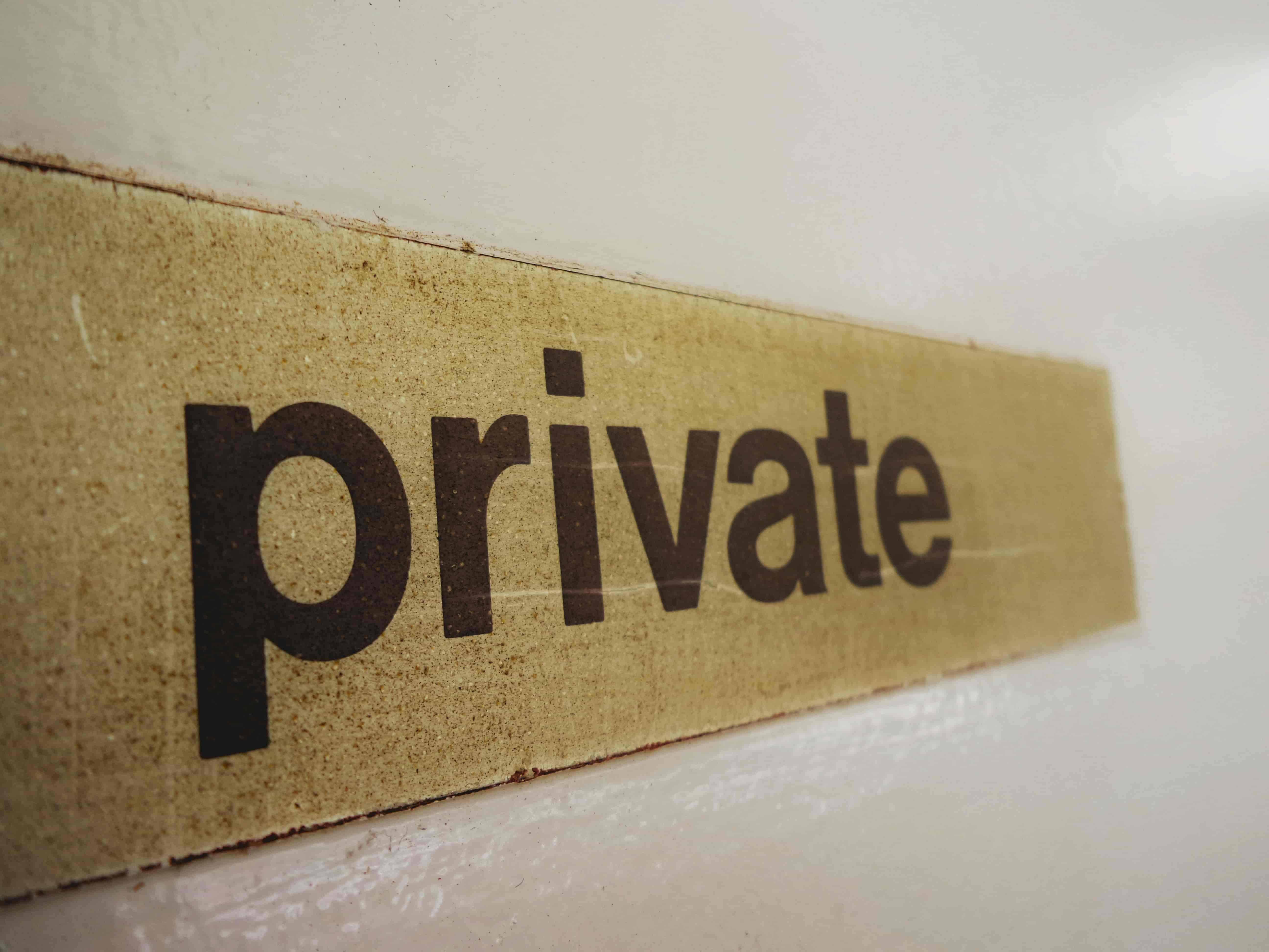 Image of private banner