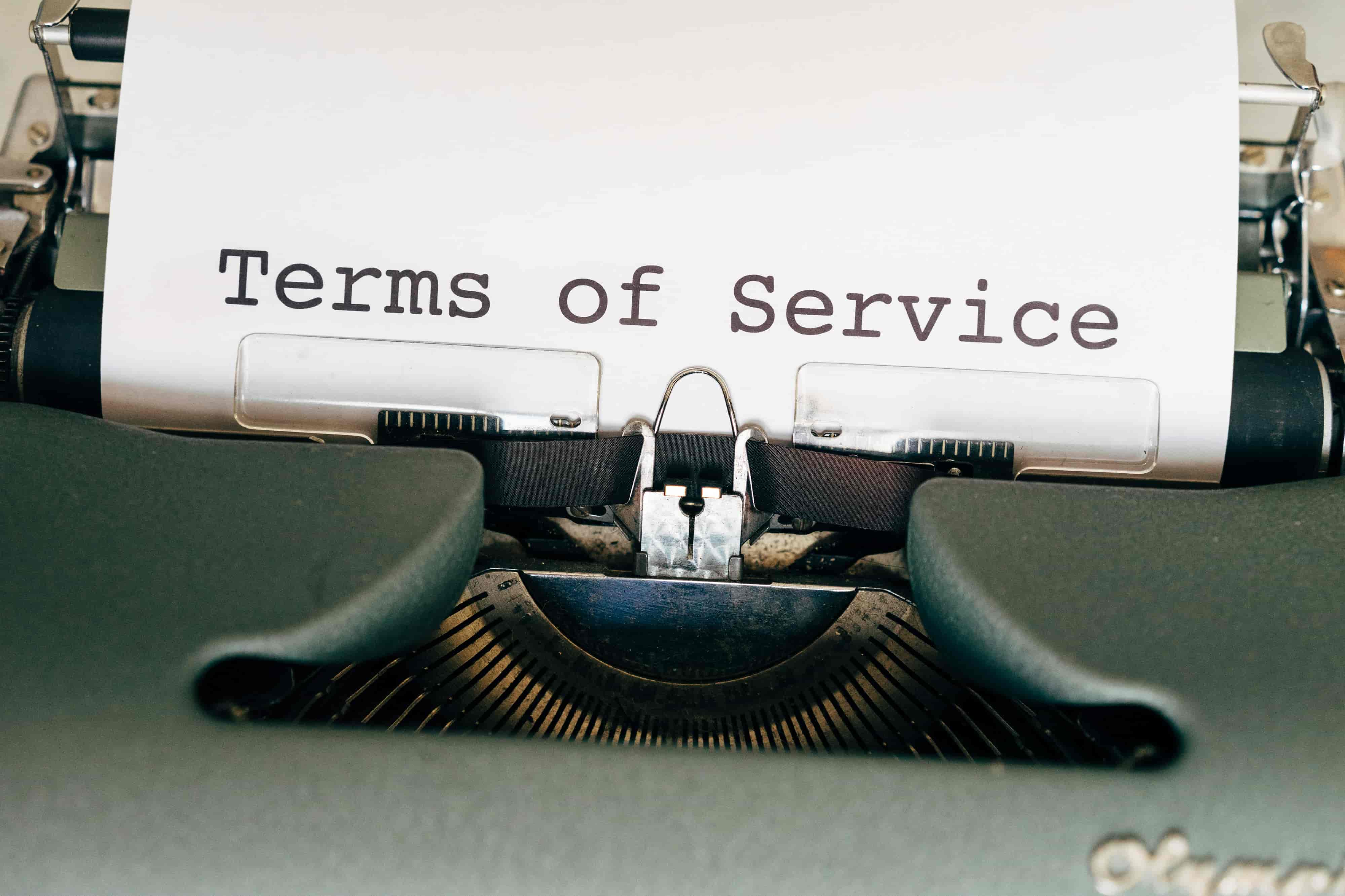 Image of term of services